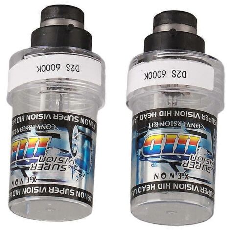 2Pcs D2S 12V 35W 6000K HID Blanc Lumière Xénon Sans Mercure Ampoule de Phare Voiture Remplacement