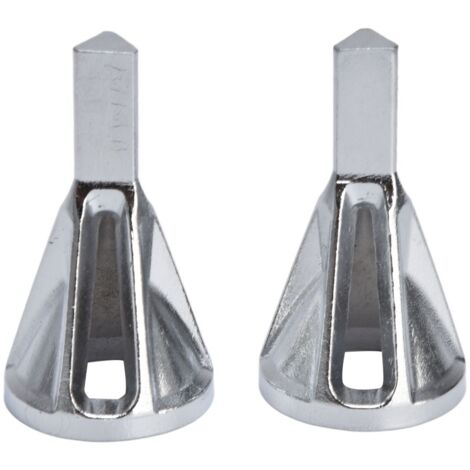 2pcs Deburring Chamfering Device Triangular Handle Deburring External Drill for Stainless Steel Copper Brass Aluminum