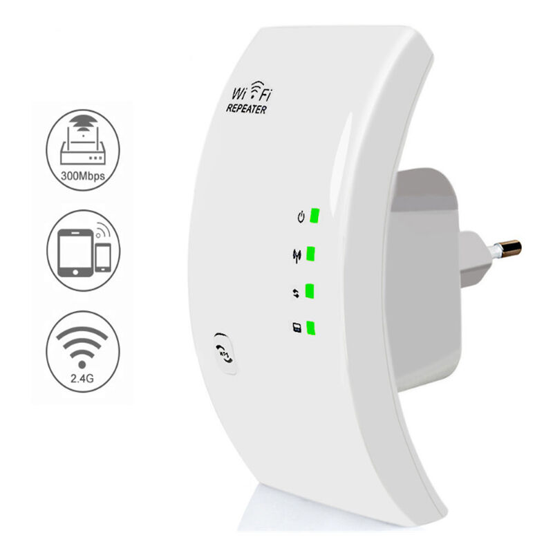 Boed - 300Mbps WiFi Repeaters WiFi Range Extenders,Wireless Repeater Range Extender(Ethernet Port Wireless Repeater/Router/AP Mode, Plug and Play,WPS)