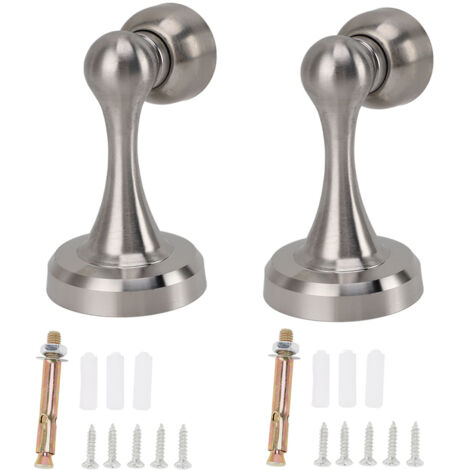 2pcs Door Stopper Rustproof Stainless Steel Door Stop Strong Magnetic Low Noise Door Holder for Bedroom Office Hotel