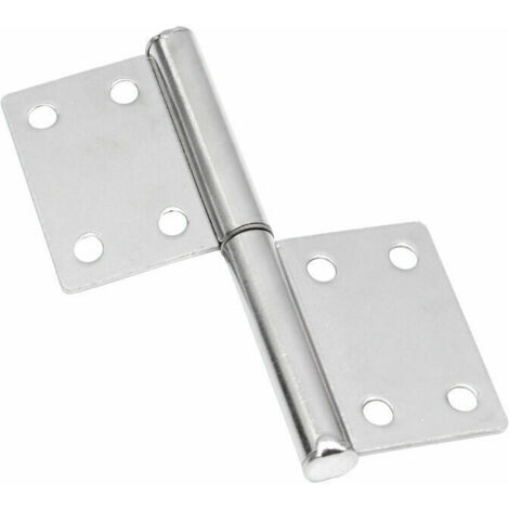2pcs Drapeau Charnière en Acier Inoxydable Démontable Paumelles de Porte Charnières de Porte avec Rotation à 360 Degrés et 2 Feuilles Charnieres Meuble Pliable et Silencieuse