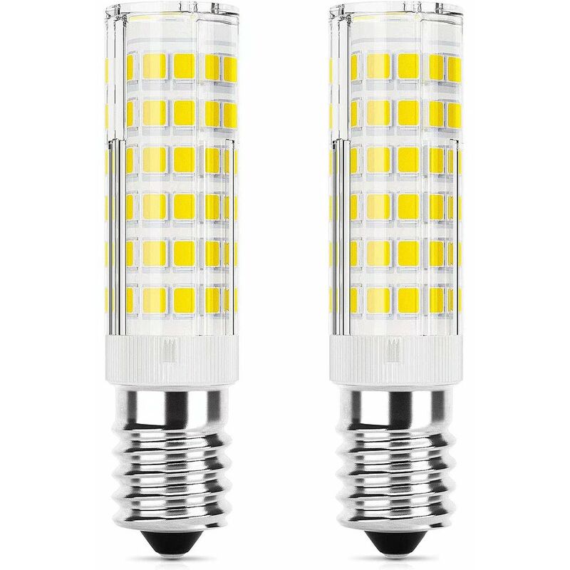 

2pcs E14 portalámparas LED 7W potencia blanco cálido 3000K blanco positivo 6000K pequeño tornillo Edison no regulable, luz blanca fría