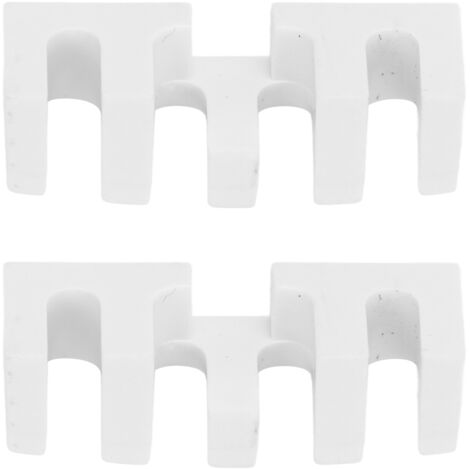 2PCS Écarteur de Cadre pour Raquette de Badminton, Adaptateur de Protection pour Cordage Haute Tension, Outil Blanc