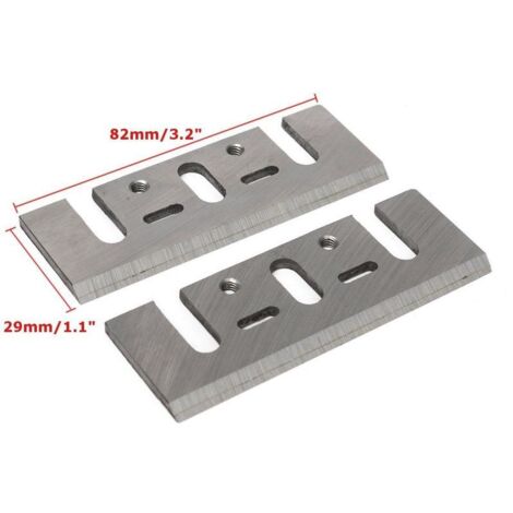 2Pcs Electrique Raboteuse Lame de Rabot HSS Rechange 82x29x3mm Pr Makita 1900B,