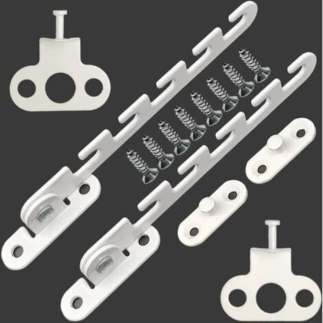 2Pcs Entrebailleur Fenetre,Entrebailleur Fenetre Pvc Sans Percer,Entrebâilleur De Fenêtre à Battant,Pour Ajuster l'Angle d'Ouverture