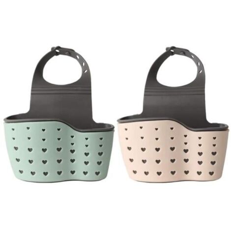 2pcs éponge à Savon égouttoir Panier Suspendu，évier étagère de Rangement Suspendue pour la Finition et Le Drainage des éponges