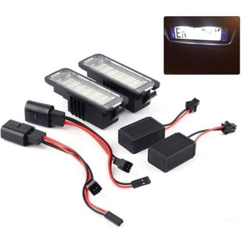 2pcs Feu de plaque d\'immatriculation à LED pour VW EOS GOLF 4/5/6 LUPO Passat CC Beetle