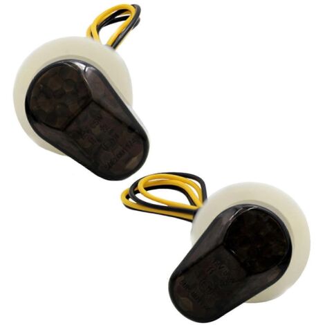 2PCS Feux Clignotants Moto LED, Lentilles Transparentes, Indicateurs Lumineux pour Motard - Éclairage Puissant Moto