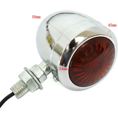 DRILLPRO 2Pcs Feux Signal Indicateur Clignotant Ampoule Pour Harley Davidson Cafe Racer Fantablau