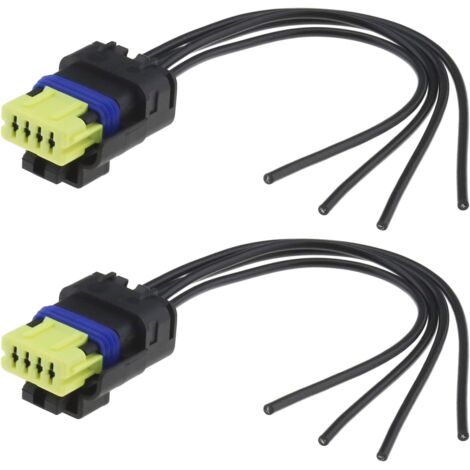 2pcs Fiche de Faisceau Câble Pompe à Carburant de Voiture 4 Broches 8201348602 15cm Connecteur de Capteur de Réservoir de Pompe à Carburant Pièces de Rechange Automobiles