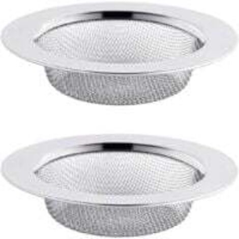 2PCS Filtre à Évier en Acier Inoxydable, Filtre de Vidange de 11,5 cm, Crépine d'évier, Tamis d'évier, Crépine d'évier de Cuisine
