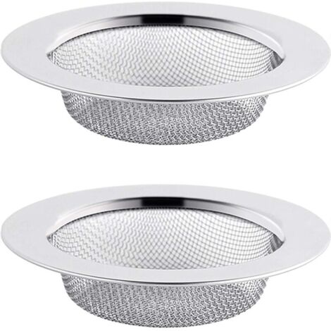 2PCS Filtre à Évier en Acier Inoxydable, Filtre de Vidange de 11,5 cm, Crépine d'évier, Tamis d'évier, Crépine d'évier de Cuisine NPTERBL