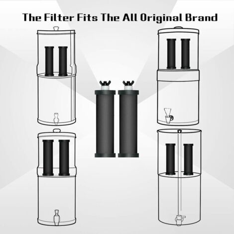 2Pcs Filtres A Eau De Remplacement Pour Gravity Systeme De Filtration Purificateur D'Eau Filtres De Remplacement