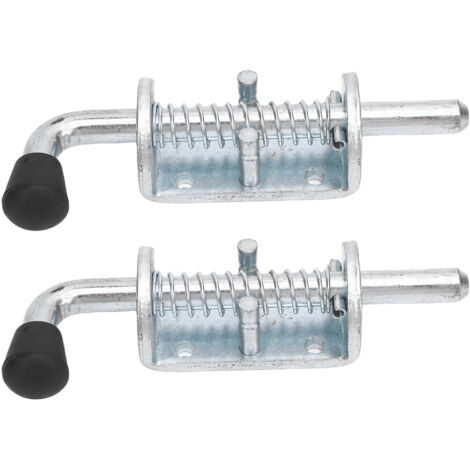 2PCS - Gâche à Ressort pour Remorque, Garage et Portail - 6 Pouces / 15.24 cm, Diamètre 1/2 Pouce - Métal Galvanisé - Charge Haute