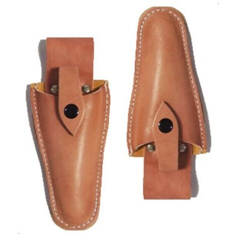 2PCS Gaine de Cuir Outil Holsters avec Support Ceinture Sac pour Pinces, Sécateurs, Ciseaux, Couteau ou Jardin