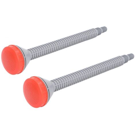 2PCS Garden Hose Nozzle Plastic 600 Mesh Multifunctional Watering Spray Head for Plants Lawns Agricultural Irrigation Red and Grey