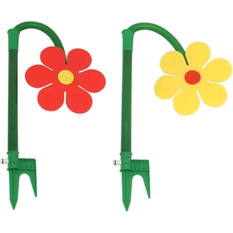 2PCS Garden Lawn Sprinklers, Funny Dancing Sunflower Garden Sprinklers for Watering and Playing with Children