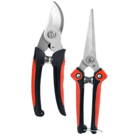 2Pcs Garden Pruning Shears Labor Saving Fruit Tree Thick Branch Pruning Shears Gardening Scissors Tools