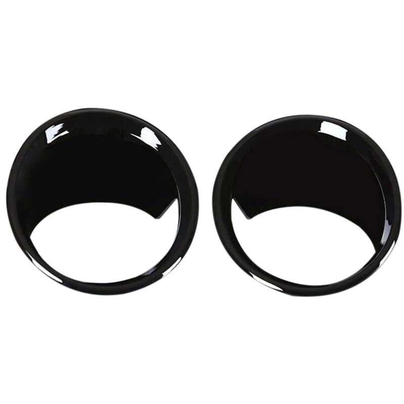 Image of 2Pcs Glänzend Schwarz Auto Front Nebel Licht Lampe Abdeckung Trim für X1 F48 2016-2019