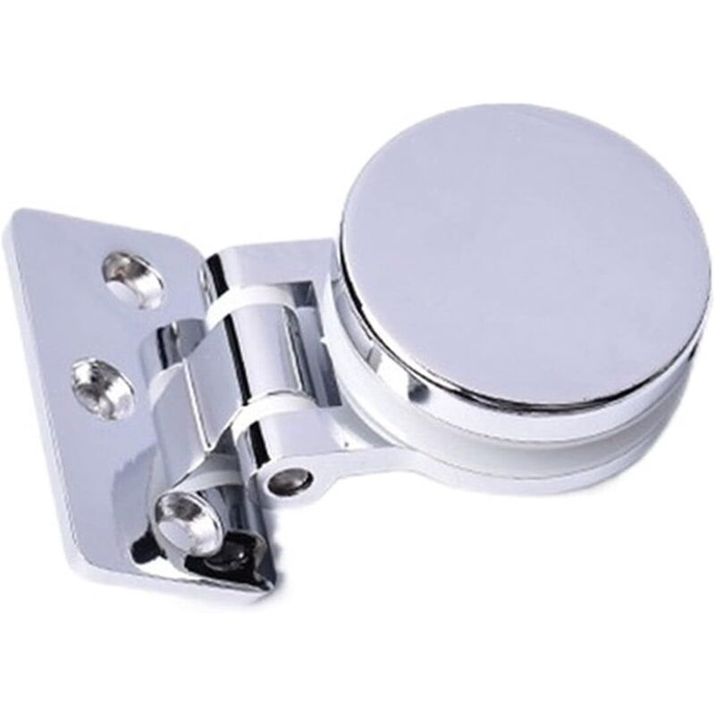 Tinor - 2pcs glass door hinges, suitable for 5-8mm thick glass, mirror finish surface treatment