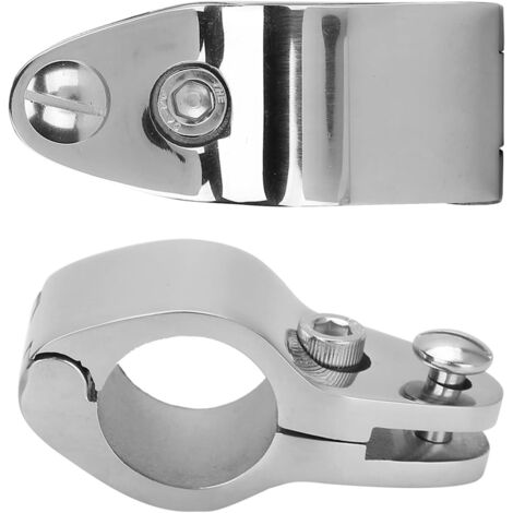 2pcs Glissière À Mâchoires, Acier Inoxydable 316, Montage Rail Charnière, Pour Toit Bimini, Bateau Et Yacht