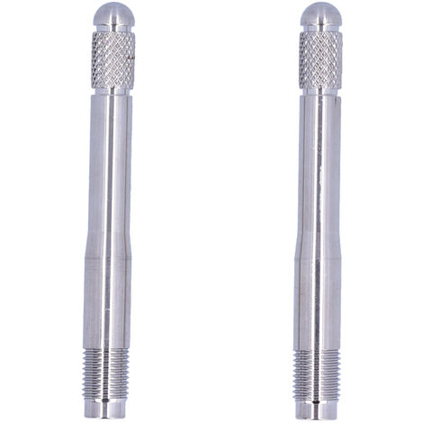 2pcs Goupilles d'alignement de goujon de roue Guide de montage de roue M14 X 1,5 Filetage Outil en acier inoxydable