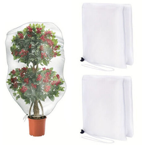 2pcs Grand Sac de Filet Arbre fruitier, Filet Anti Oiseaux réutilisable Filet Anti Insecte, Filet Anti Insecte Potager à Cordon,Protection Les Fruits(100cm x140 cm),Large Fruit Tree Netting Bags