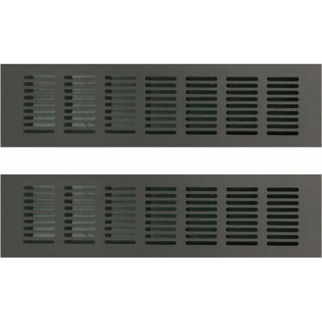 2PCS Grille de Ventilation Rectangulaire, Grille D'aération Rectangulaire, Grille D'aération, Grille Ventilation Rectangulaire, Grille d Aeration Rectangulaire pour une Ventilation Idéale 80 × 300mm