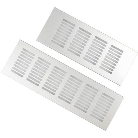 2PCS Grille de Ventilation Rectangulaire, Grille D'aération Rectangulaire, Grille D'aération, Grille Ventilation Rectangulaire, Grille d Aeration Rectangulaire pour une Ventilation Idéale 80 × 300mm