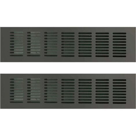 2PCS Grille de Ventilation Rectangulaire, Grille D'aération Rectangulaire, Grille D'aération, Grille Ventilation Rectangulaire, Grille d Aeration Rectangulaire pour une Ventilation Idéale 80 × 300mm