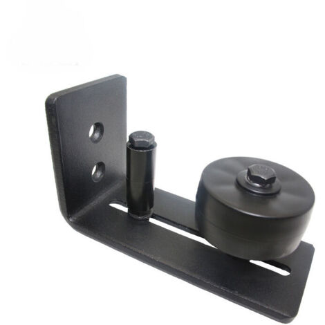 2PCS Guide de Plancher Porte Coulissante,Guide de Plancher de Porte de Grange, Rouleau Réglable Guide au Sol pour Portes Coulissantes