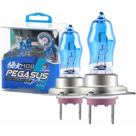 2pcs H7 100w Super Brillant Halogène au Xénon Ampoule Blanc 6000K 12V Voiture Phare Antibrouillard Remplacement de la Lampe