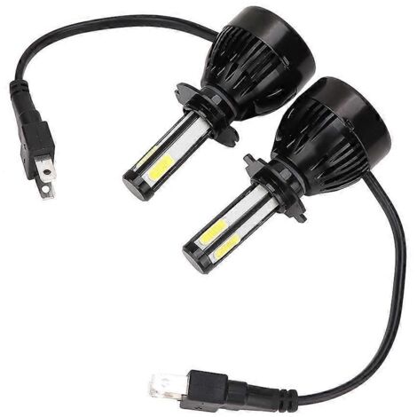 2pcs H7 80W LED phare voiture super lumineux, ampoule auto étanche haute performance, éclairage puissant pour véhicule.