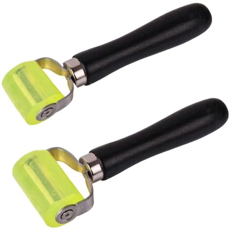 2Pcs Hand Pressure Roller Silicone Presser Roller Noise Roller Repair Tool Wallpaper Compaction Roller