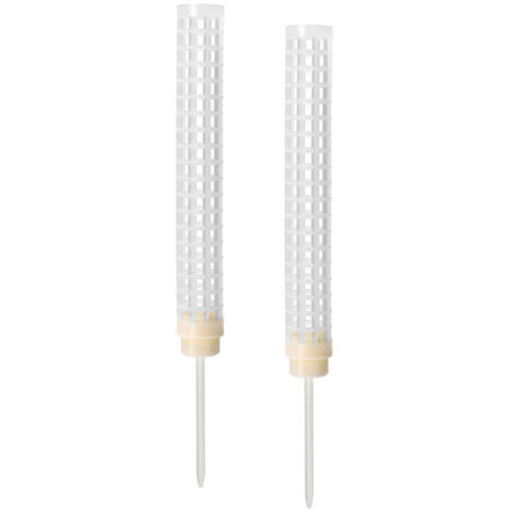 2pcs hauteur de colonne de mousse d'eau 25cm support de mousse set plante escalade mise en forme coco brun aneth colonne avec base