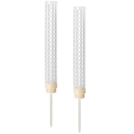 2pcs hauteur de colonne de mousse d'eau 25cm support de mousse set plante escalade mise en forme coco brun aneth colonne avec base