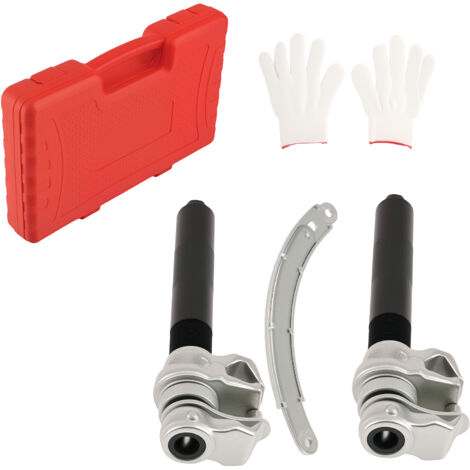 2Pcs Heavy Duty Coil Spring Compressor Set with Safety Bracket 45 Steel Tool Kit