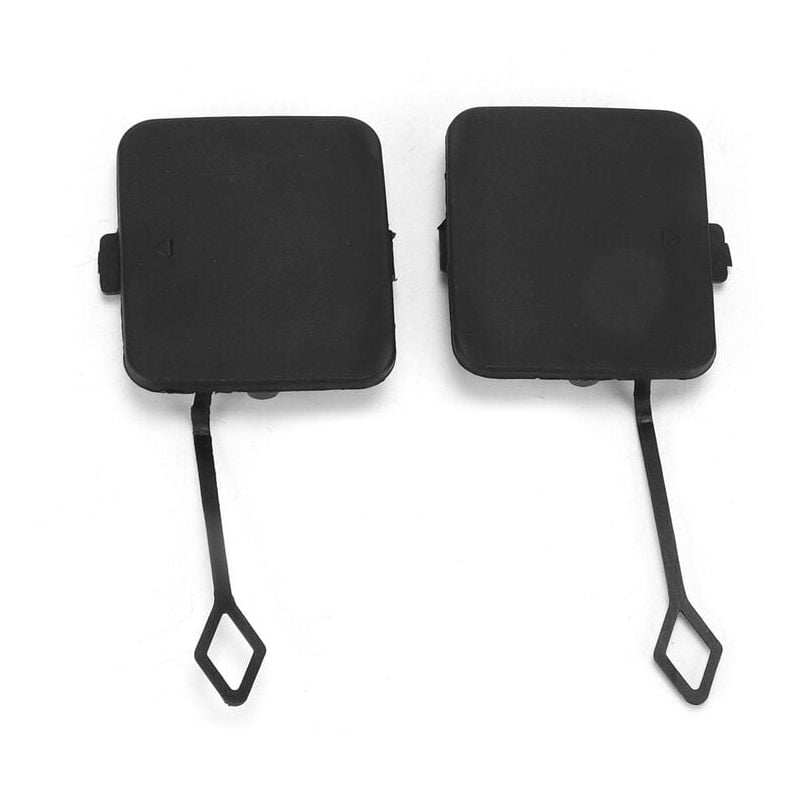 Image of 2Pcs Hinten Stoßstange Zughaken Cover Kappe 51127272415 abs Schwarz Ersatz für X3 F25 2011-2014