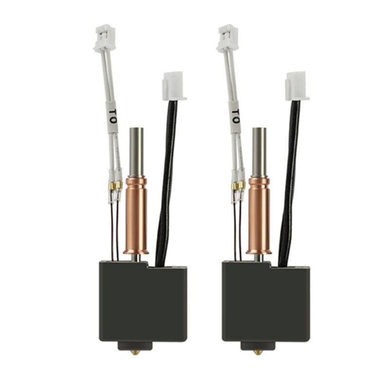 Image of Tlily - 2PCS Hot End Kit 3D Drucker Hotend Druckkopf mit Messing Düse Ersatz für 3