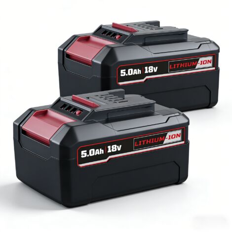 2pcs HSL1810 18V 5.0Ah Li-on Battery Remplacement pour Einhell 18V X-Change Power Tools Battery Pin, compatible avec Einhell 18V Power X-Change X-ChangeH Wireless Tools et Machines de Jardin