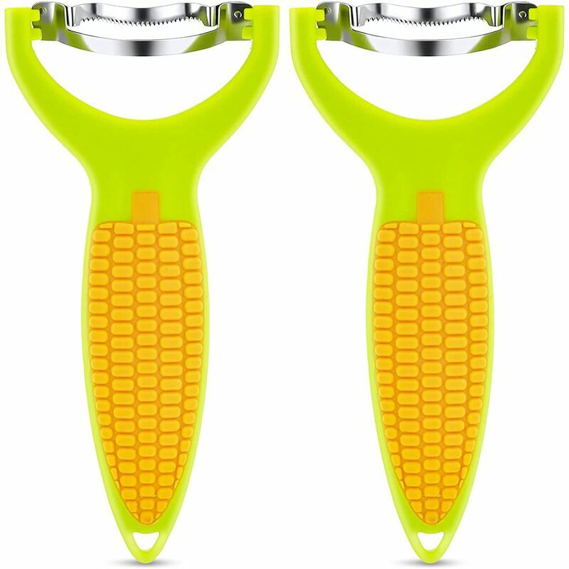 2pcs in acciaio inox pelapatate pannocchia di mais...