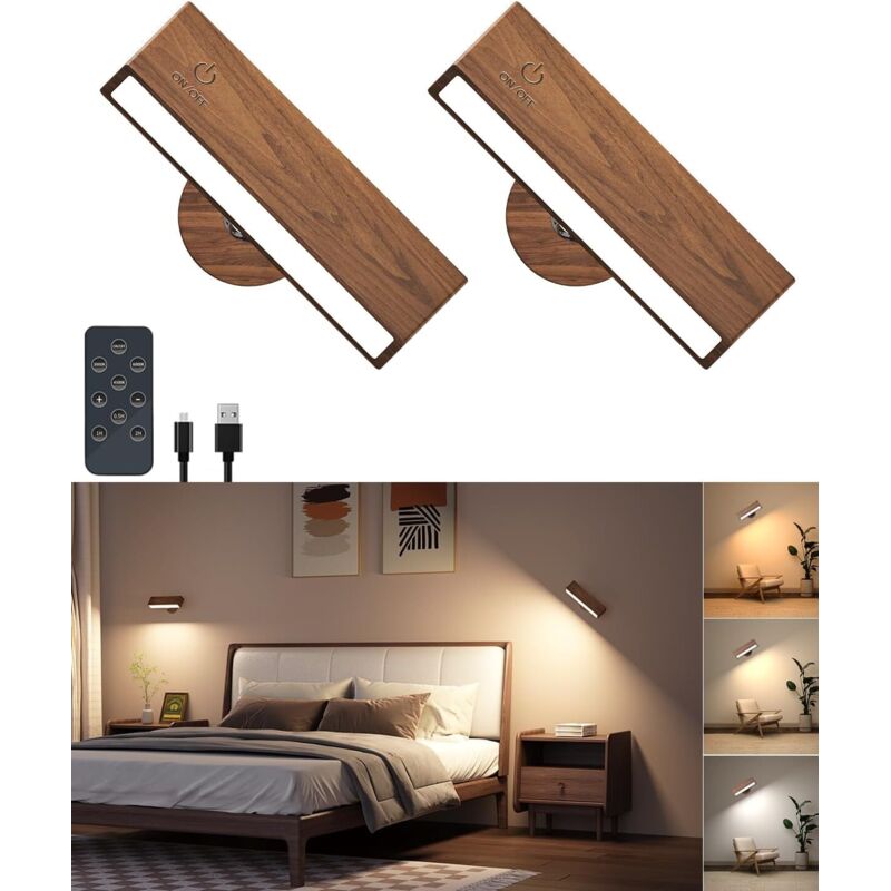 Image of 2PCS Indoor Wall Sconce with Remote&hellip;