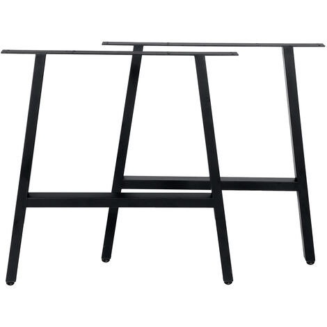 2PCS Industrial Steel Table Legs Metal A Shape Dining/Bench/Office/Desk Stands
