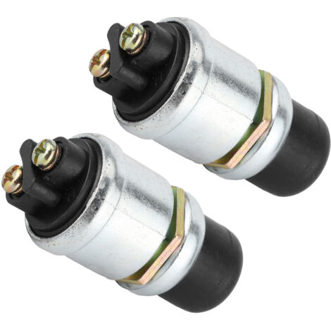 2Pcs Interrupteur de Démarrage Moteur Bouton-Poussoir Étanche 50A 12V pour Voiture Bateau