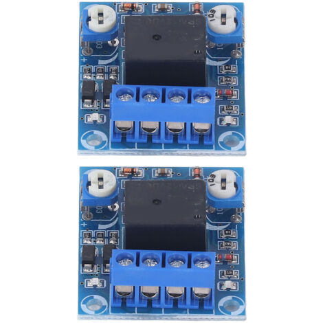 2PCS Interrupteur de Protection Batterie 12V, Module Anti-Décharge Profonde avec Réglage Manuel