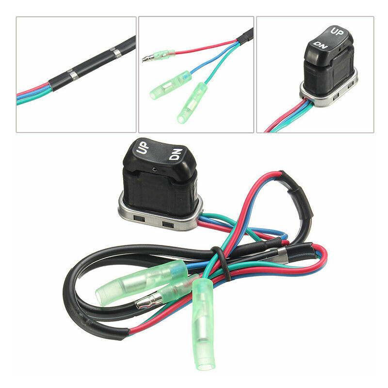 Start - 2pcs Interrupteur de Trim Tilt Accessoire de Moteur Hors-Bord pour Yamaha Hors-Bord