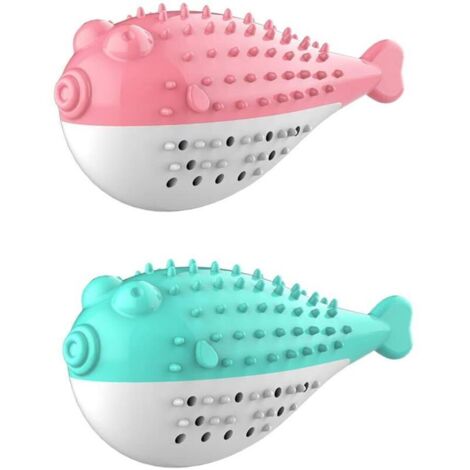 2Pcs Jouet Dentaire Chat, Jouets à l'herbe à Chat, Jouet pour Chat Jouet Molaire en Silicone À Mâcher Jouet Chaton Cataire Brosse À Dents Forme de Poisson Jouet Interactif Hygiène Dentaire Chat