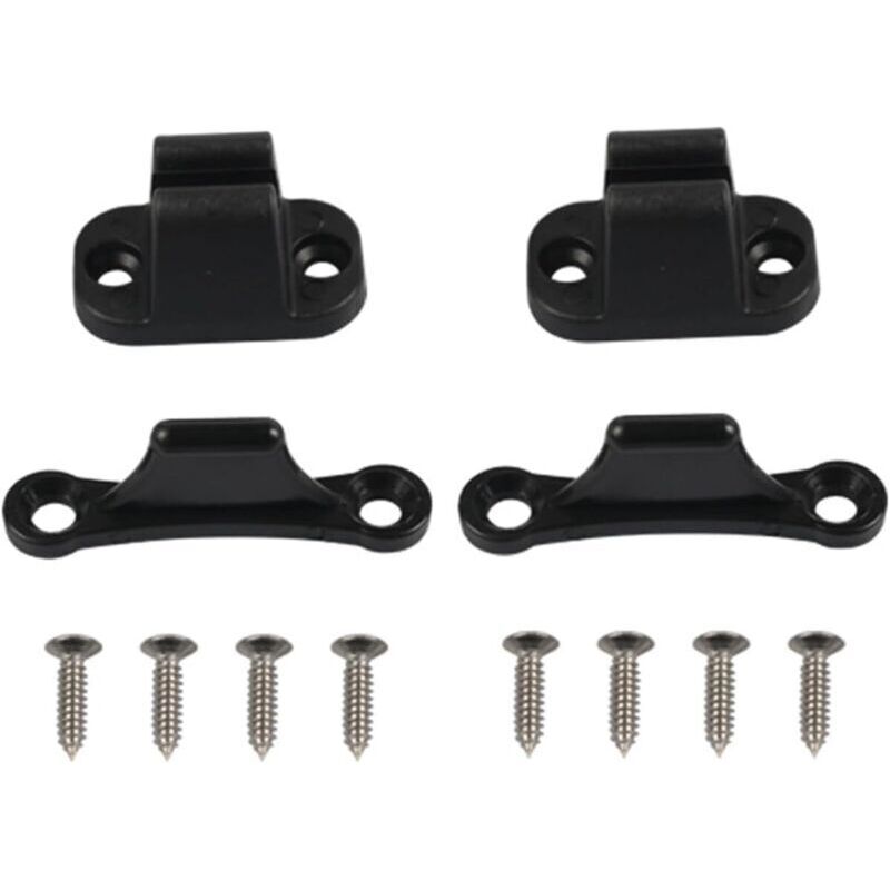 2PCS Kit De Support De Porte RV Caravane Forme De T Porte Bouchon De Retenue Serrure Nylon Camping-Car Porte Porte Titulaire Casier pour Camping-Car