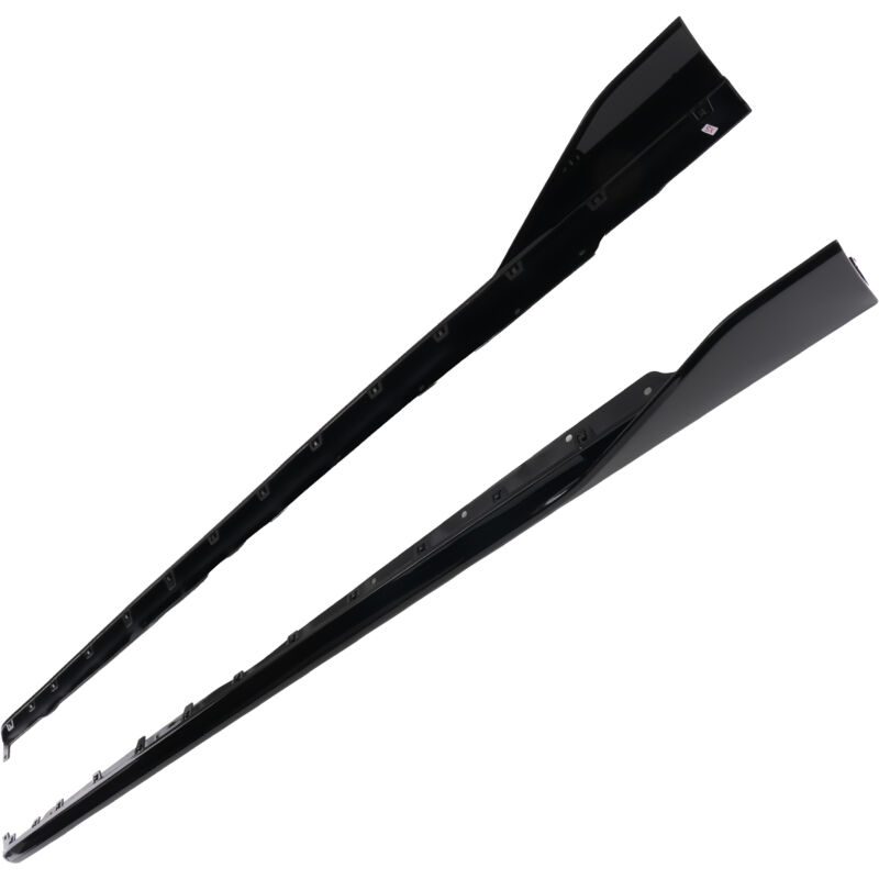 2pcs L & R Side Skirt Extension Kit for BMW 1 Series F40 2019-2023 Gloss Black