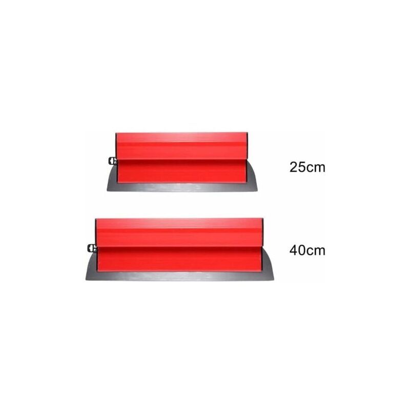 -2pcs Lame à lisser 25cm+ 40cm, Lame de spatule de lissage, Lame d'écumage efficace résistante à l'usure sans effort, Couteau à lisser mural